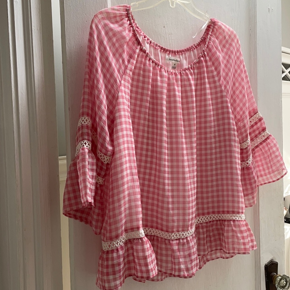 Pink Gingham blouse